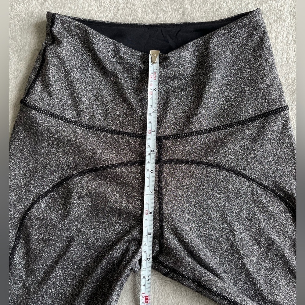 Nylora Watson Gunmetal Metallic Gray Sparkle Leggings Size Xs — image 6 of 8